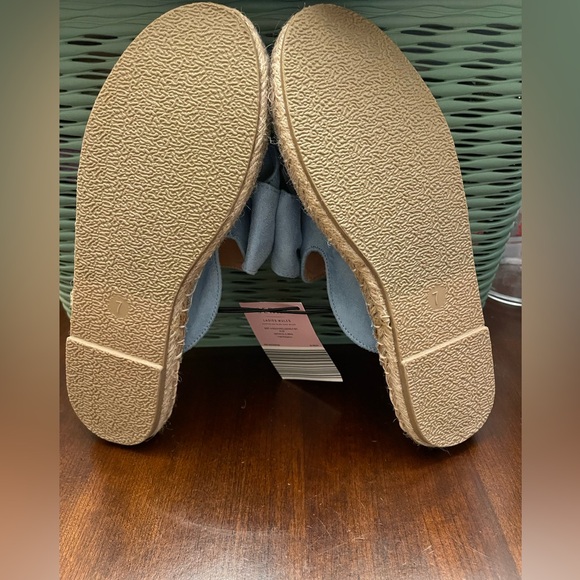 NWT Serra Womens Blue Espadrille Flat Mules - Picture 8 of 8